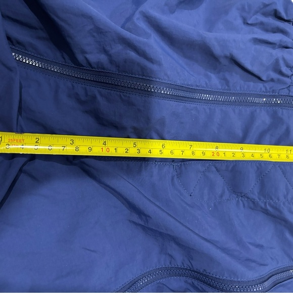 Urban Outfitters Sz 2 LUNA Nylon Cargo Blue Balloon Parachute Pant Zippers Y2K - Picture 11 of 16